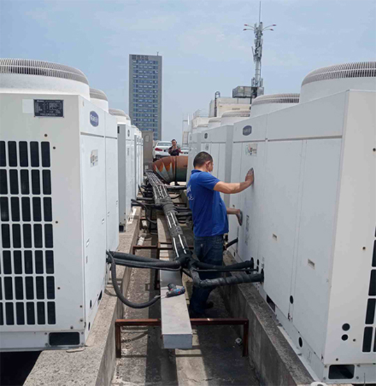 红塔中央空调制热和不制冷系统维修方法