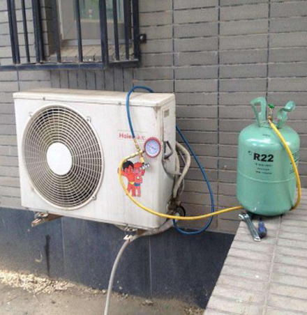 红塔空调加氟